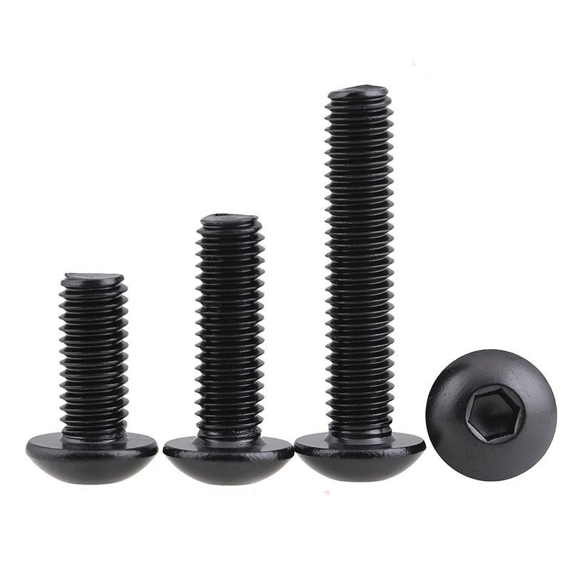 18-8 stainless steel black oxide button head hex drive screws