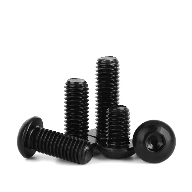 18-8 stainless steel black oxide button head hex drive screws