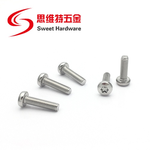 18/8 Stainless Steel Torx drive pan head security machine screws