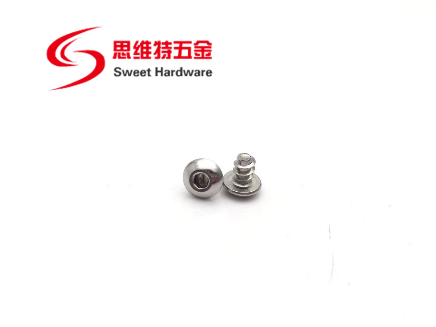 304 stainless steel button head socket tapping screw with blunt tip