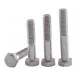 Factory directly sales 304 316 stainless steel hex bolt half thread bolt DIN931