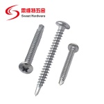 SUS410 stainless steel philips pan head self drilling screw