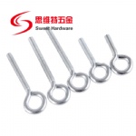 Manufacturer Zinc plated eye bolt with round circle OEM ODM support