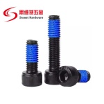 DIN912 Black 304 Stainless Steel Cup Head Hex Socket Nylon Patch Anti-Loose Screws Nylock Anti-Drop Cylinder Head Bolts