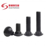 Black Coated Stainless Steel SS304 A2 70 Coach Bolt Carriage Bolt Square Neck Screw
